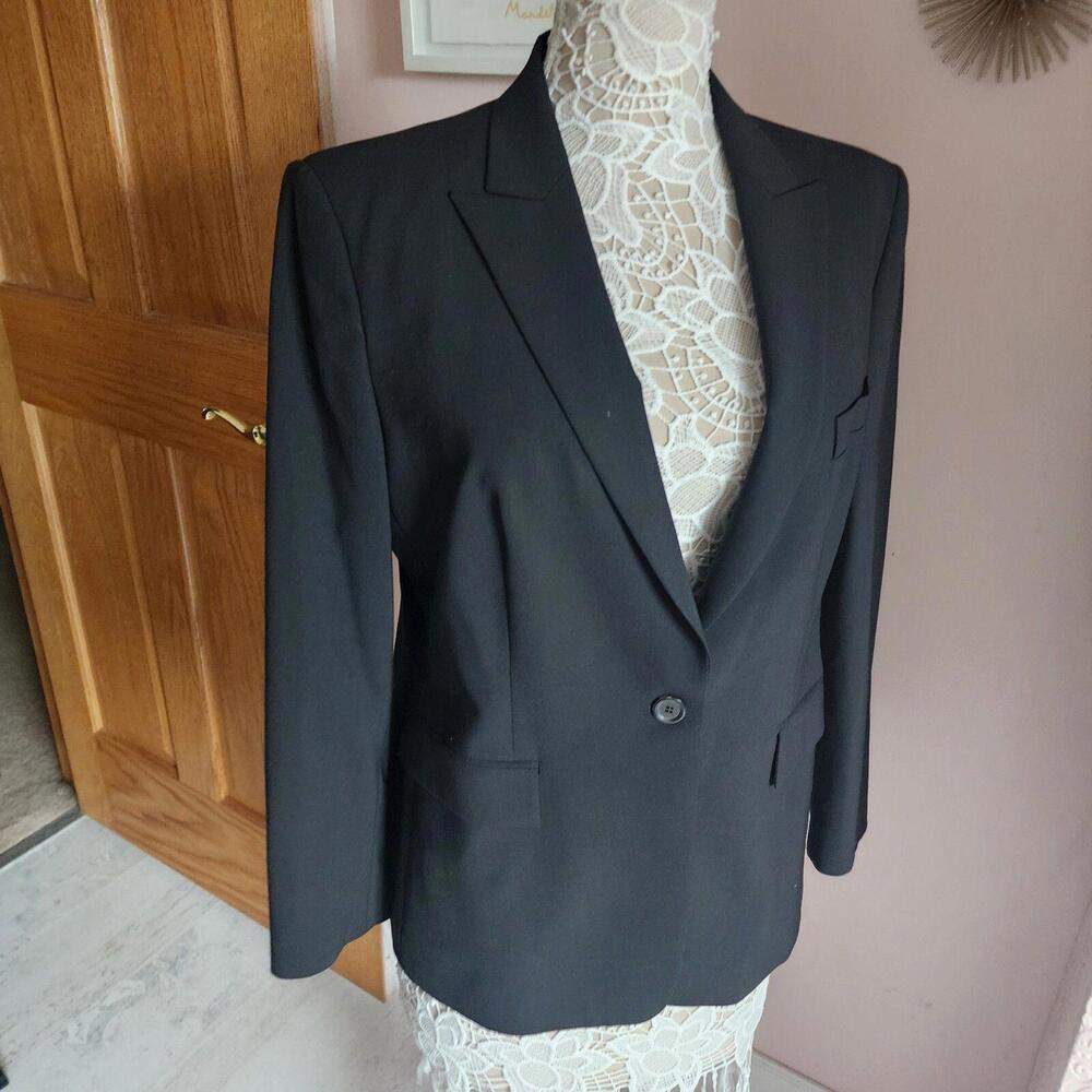 LKNW BOSS HUGO BOSS black Juicy 6 blazer us size 12 flawless clean wool